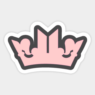 BTS PINK CROWN Sticker